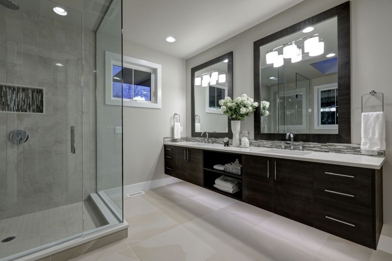Double Vanity with Lighting
